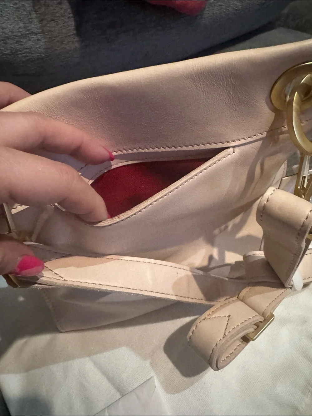 Hammitt Quilted Leather Shoulder Bag in Blush Pink